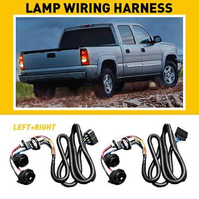 #ad Left amp; Side Tail Right Lamp Light Wiring Harness for Chevy Silverado GMC Sierra $31.34