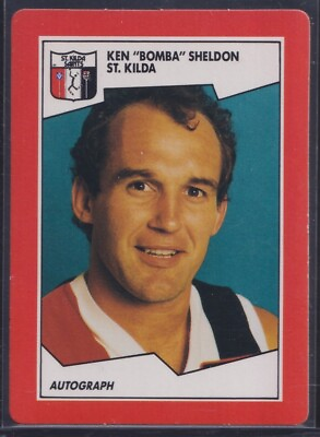 #ad 1989 Scanlens VFL Football Trading Card #158 Ken Sheldon St. Kilda Saints AU $5.00