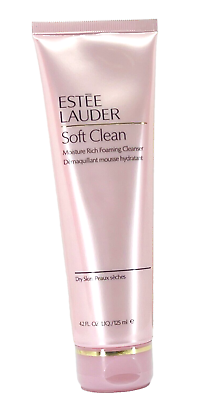 #ad New Estee Lauder Soft Clean moisture foaming cleanser 4.2oz 125mL BOXLESS $20.99