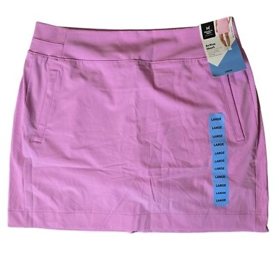 #ad Members Mark Womens Activewear Skort Barbiecore Stretch Comfort Pink Large $19.00