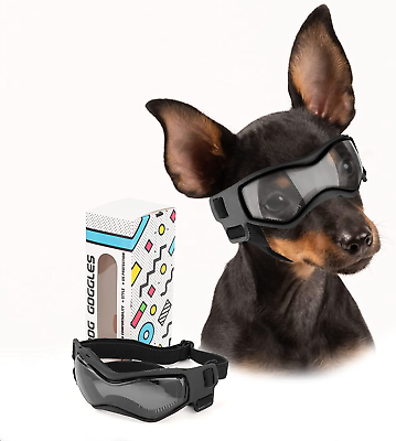 #ad PETLESO Dog Goggles Small Breed Dog Sunglasses for Small Breed UV Protection Ey $15.28