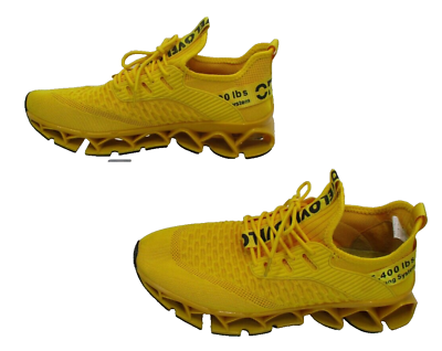 #ad Yellow Running Shoes Blade Tennis Fashion Sneakers Breathable Nonslip EU 44 10M $39.00