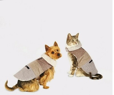 Sherpa Dog and Cat Puffer Vest Brown Small Wondershop™ $12.90