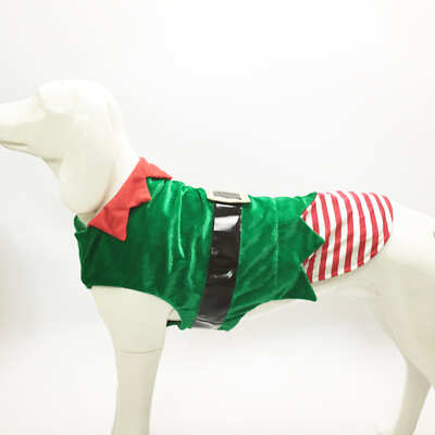 #ad Christmas Dog Costumes for Pet Transformation Green Clothes $14.73