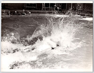 #ad c1960s 1965 Worcester Swim Club WSC Swim Practice VTG MASS YWCA Photograph $21.99