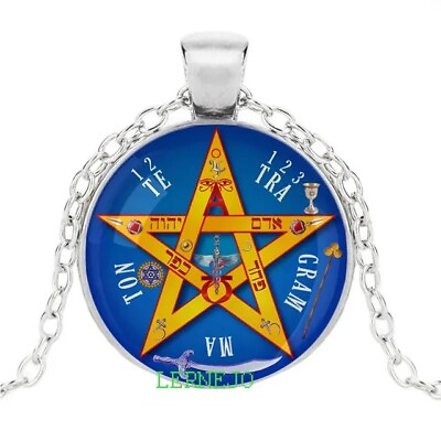 #ad Pentagram 925 Sterling Silver Pendant Necklace Jewelry For Men Women $18.00