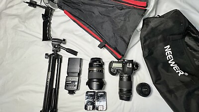 #ad Canon EOS 5D Mark III 22.3 MP Digital SLR Camera Lenses 50 mm 75 300 24 70 Etc $1950.00