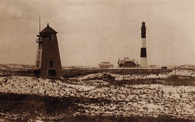 #ad Long Island NY Fire Island Lighthouse postcard reproduction $7.99