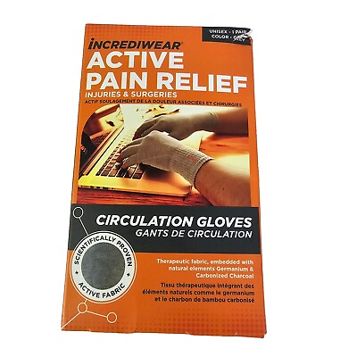 #ad Incrediwear Fingerless Circulation Gloves Large New in Box Active Pain Relief $24.99