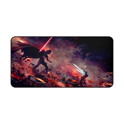 #ad Darth Vader Vs Ahsoka Tano Mousepad Star Wars Disney Mouse Pad $24.88