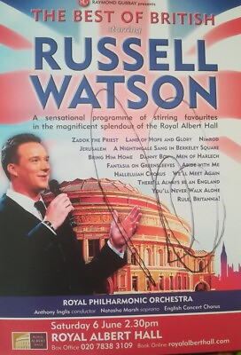 #ad Flyer signed by Russell Watson GBP 15.00