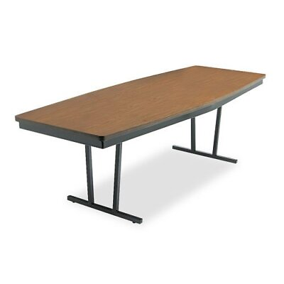 #ad Barricks Foldable Conference Table Boat 96quot; X 36quot; X 30quot; Walnut Top $977.27