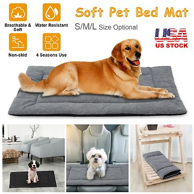 #ad Dog Bed Mat Pet Crate Kennel Carpet Reversible Soft Pad Breathable Seat Cushion $22.83