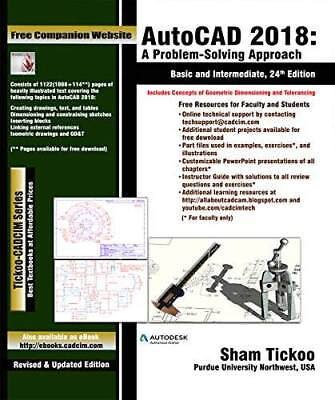 #ad AutoCAD 2018: A Problem Solving ApproachBasic and Intermediate GOOD $27.93