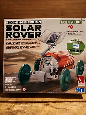 #ad Green Science Solar Rover Experiment Kit For Kids STEM Kit By 4M DIY Project $12.00