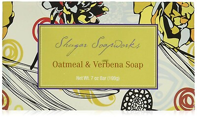 #ad Shugar Soapworks Oatmeal amp; Verbena Bar Soap 7 oz New Made in USA $7.99