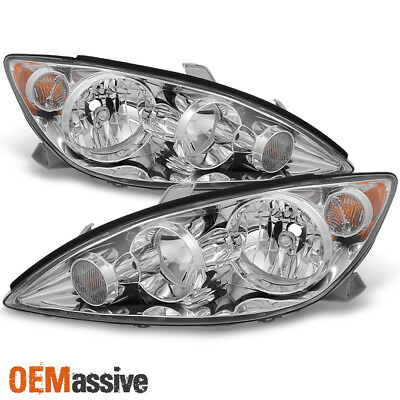 #ad Fits 2005 2006 Toyota Camry Headlights Lights Lamps Replacement Pair LHRH 05 06 $68.99