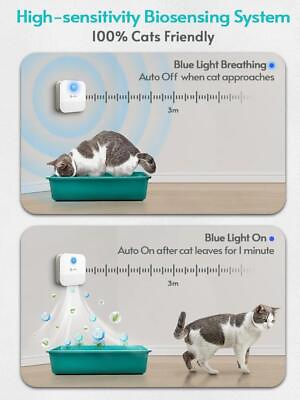 #ad Smart Cat Odor Purifier 4000mAh Litter Box Deodorizer Pet Toilet Air Dog Animal $32.99