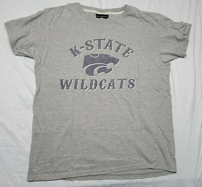 #ad Kansas Wildcats K State Distressed Logo Jones amp; Mitchell T Shirt Women#x27;s Large L $12.99