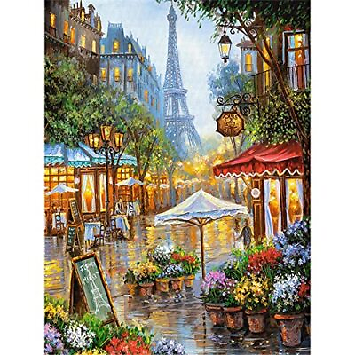 #ad New 3D DIY Full Diamond Painting Embroidery Street of Paris Rhinestone Picture $16.18