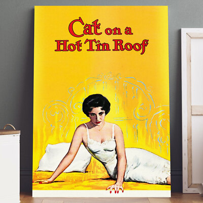 #ad Canvas Print: Cat on a Hot Tin Roof Movie Poster Wall Art $29.95