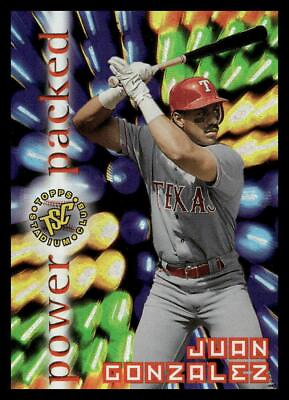 #ad 1996 Stadium Club Power Packed PP11 Juan Gonzalez Texas Rangers $3.99