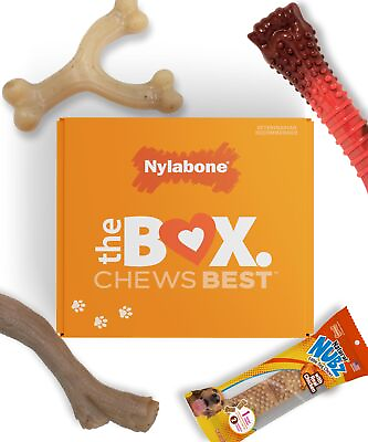 #ad Dog Gift Box for Large Dogs 3 Strong Chew Toys and 1 Dog Treat Flavor Var... $29.36