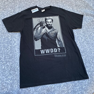 #ad The Walking Dead T Shirt Size Large quot;What Would Daryl Doquot; Large Graphic Black $38.21