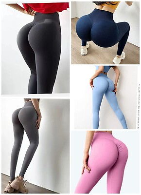 #ad Hot Women Butt Lift Pants High Waist Yoga Compression Leggings Scrunch Trousers $7.99