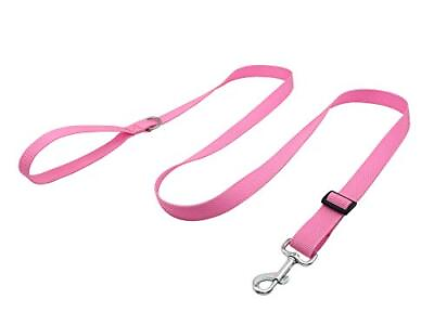 #ad Adjustable Nylon Dog Leash 6 Foot Long Dog Leashes for Medium Large Dogs Pink $13.17