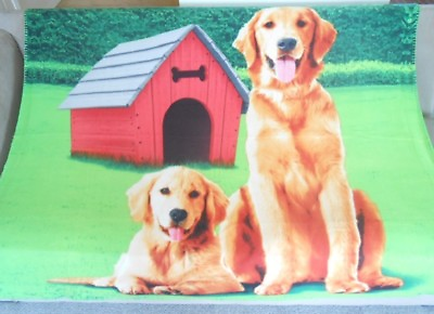 #ad New Soft Golden Retriever Fleece Throw Gift Blanket Puppy Show Dog Breed Novelty $21.50