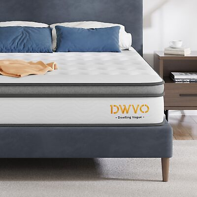 #ad 12quot; Twin Full Queen King Size Hybrid Mattress Innerspring and Gel Memory Foam $170.99