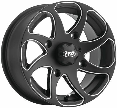#ad ITP 14x7 52 4 156 Black Right Side Twister Wheels 1422329727BR $200.66