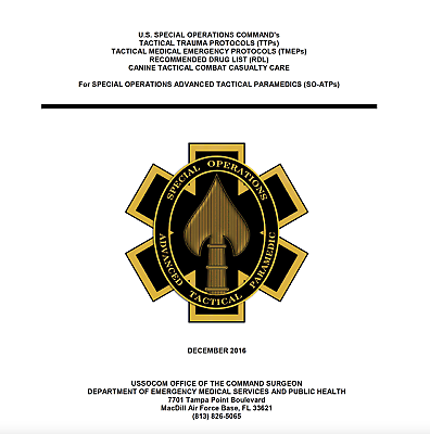 #ad 253 Page TCCC SOF Special Forces Medic ADVANCED TACTICAL PARAMEDIC Manual on CD $14.99