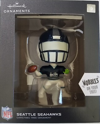 #ad NFL Hallmark Ornaments Seattle Seahawks Wobble Head Seahawks Fan Gift Football $19.95
