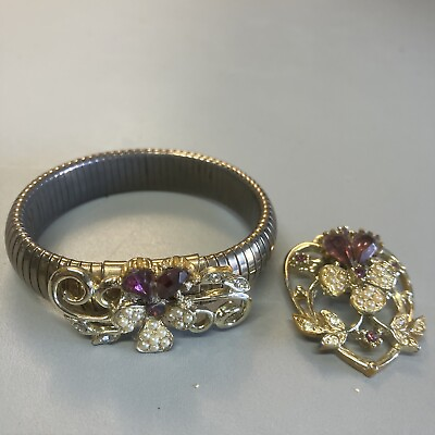 #ad Vintage Jewelry Wristband And Jewelry Necklace no Chain Beautiful Jewelry $49.00