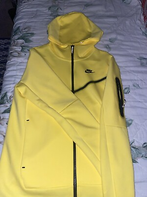 #ad Nike Sportswear Tech Fleece Full Zip Hoodie Yellow CU4489 765 Men Size Small. $80.00