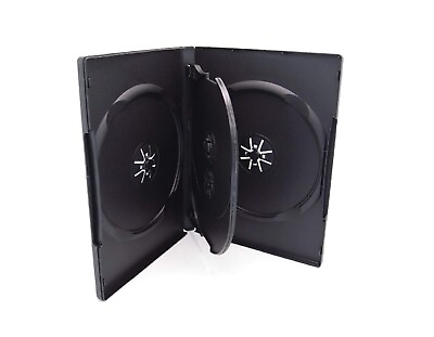 #ad DVD Replacement Cases 4 Disc Standard 14mm durable with Outer plastic $15.95