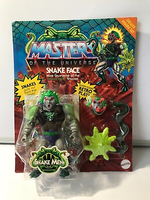 #ad Mattel Masters of the Universe Snake Face Deluxe 5.5 in Action Figure $16.95