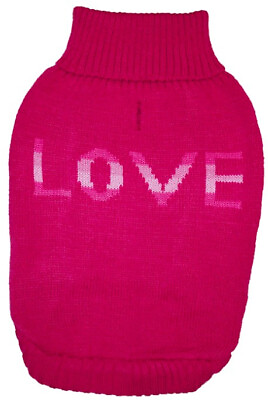 #ad Fashion Pet True Love Dog Sweater Pink $12.65