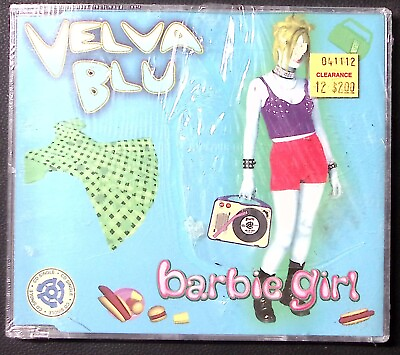 #ad VELA BLU BARBIE GIRL CD SINGLE ELECTRONIC POP SEALED CD 1680 $5.86