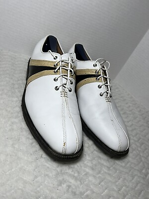 #ad FootJoy 52155 FJ Icon Waterproof Leather Golf Shoes Men#x27;s Sz 9.5M Iguana Saddle $69.60