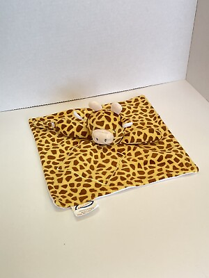 #ad Baby FeFe Giraffe Baby Lovey w Pocket Hook amp; Loop Holder Security Blanket $6.51