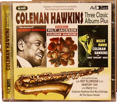 #ad AVID 2 CDs: COLEMAN HAWKINS 3LPs Bean Bags Genius of Coleman Hawkins Night Hawk $24.99