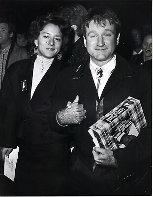 #ad Robin Williams and Marsha Garces at Premiere of Good Morning Vietnam 1988 Photo $15.00