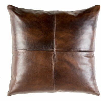 #ad Genuine Leather Cushion Cover Lambskin Pillow Soft Case Home Decor pillow #19 $85.00