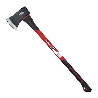 #ad 3.5 lb Single Bit Axe with Red amp; Black Double Injection Fiberglass 34quot; Handle $24.72