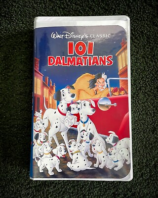#ad Disney#x27;s 101 Dalmatians VHS 1992 Black Diamond Super Rare Like New $5498.00