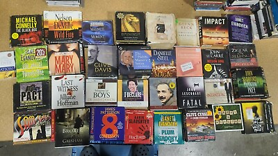 #ad Wholesale Random Audio books on cd lot of 30 assorted audiobooks Examples Pictu $39.99