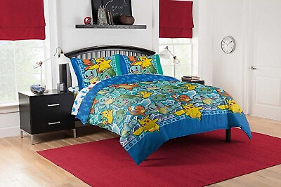#ad Full Bed in Bag Set Kids 5 Piece Comforter Sheets Pillowcases Bedding $44.99